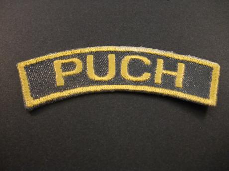 Puch brommer opnaai embleem logo